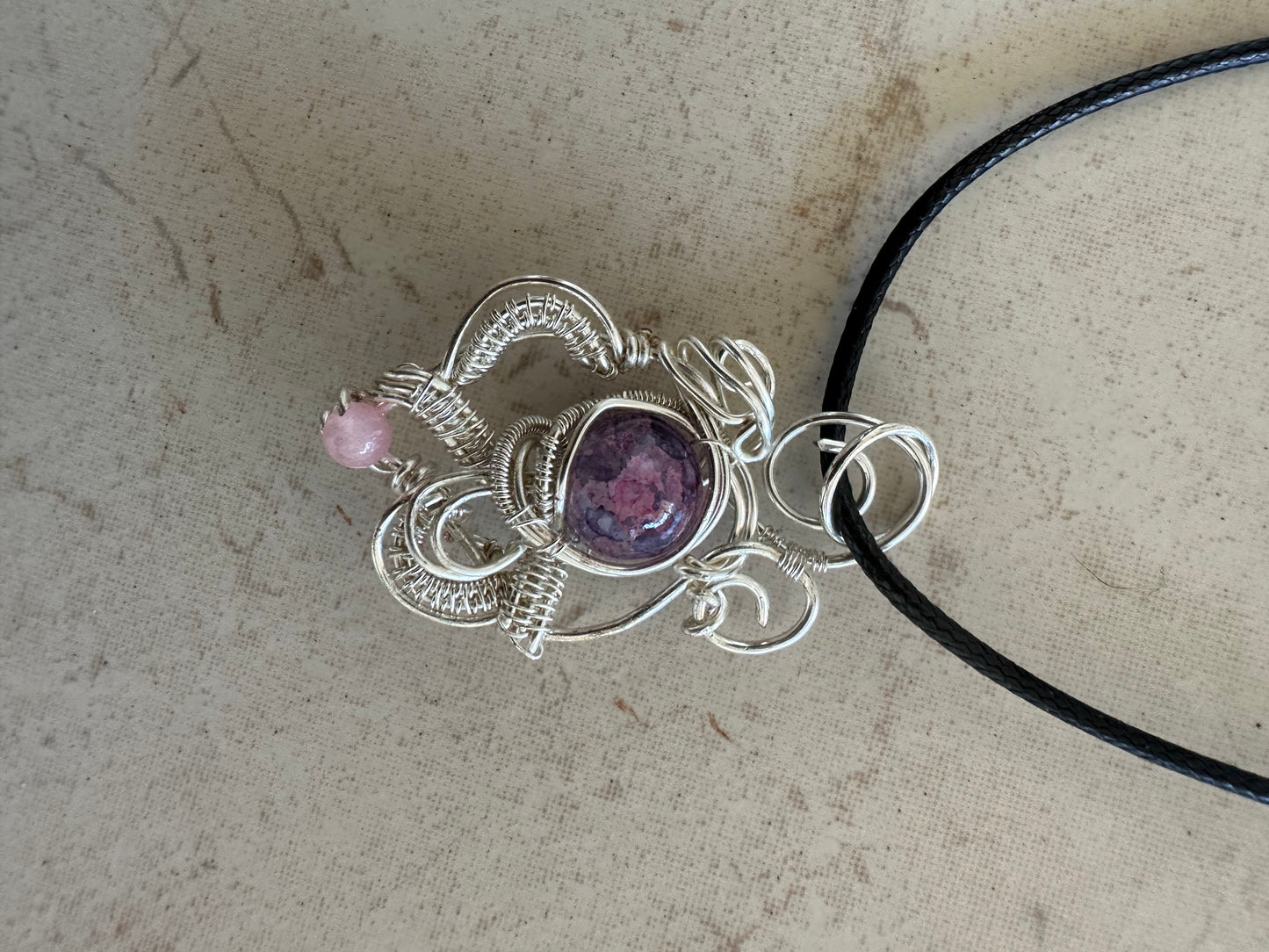 Handcrafted Purple Crystal Bead Necklace - Unique & Elegant Gift
