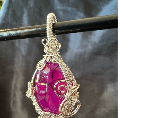 Handcrafted Agate Pendant - Stunning Pink Stone for Someone Special