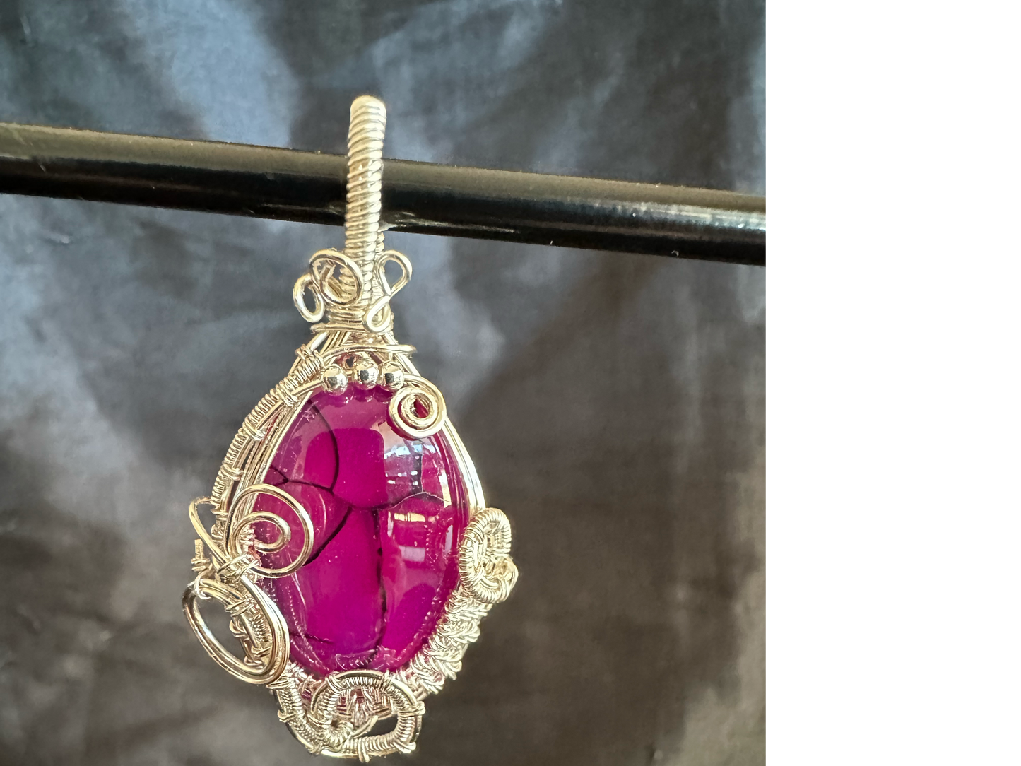 Handcrafted Agate Pendant - Stunning Pink Stone for Someone Special