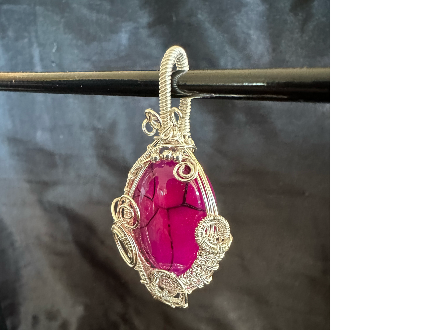 Handcrafted Agate Pendant - Stunning Pink Stone for Someone Special